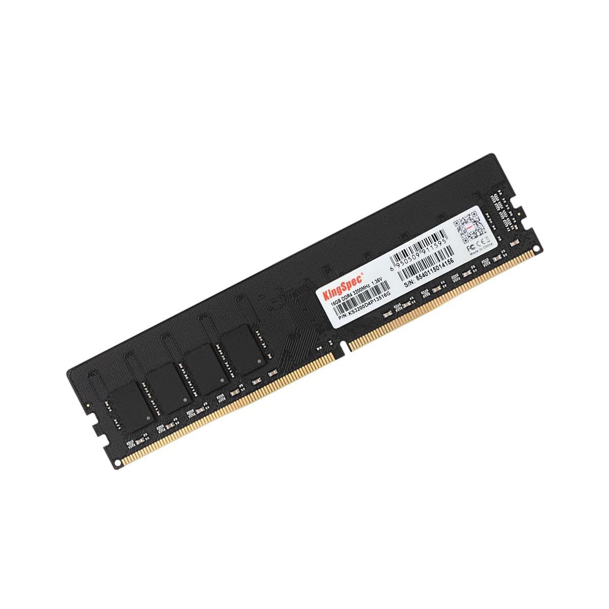 KingSpec 16GB DDR4 RAM 3200MHz for Desktop - Plug-and-Play, Home & Office Use, Standard Version, 288-Pin DIMM CL18 1.35V Computer Memory Compatible with Most Intel/AMD PCs