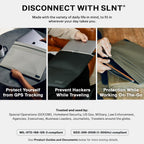 SLNT Faraday Laptop Sleeve - Signal Blocking Laptop Bag (Black, 13 inch)
