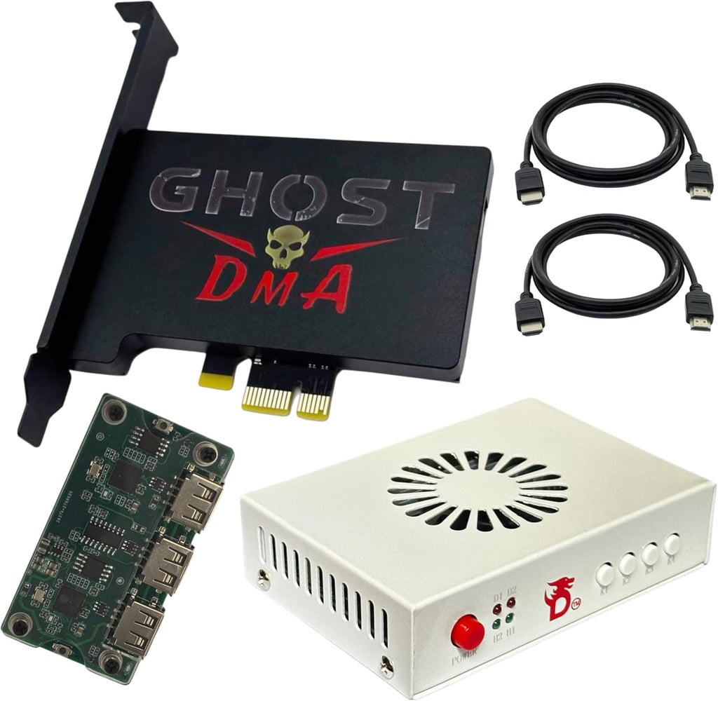 PC Cheating KIT Bundle (BE/RAC/VAC FW) - HDMI v6 DMA Fuser - Kmbox Replacement - DMA 75t Card EMULATED FIRMWARE - Internal Computer Components, PCI-E Connectivity Techonology