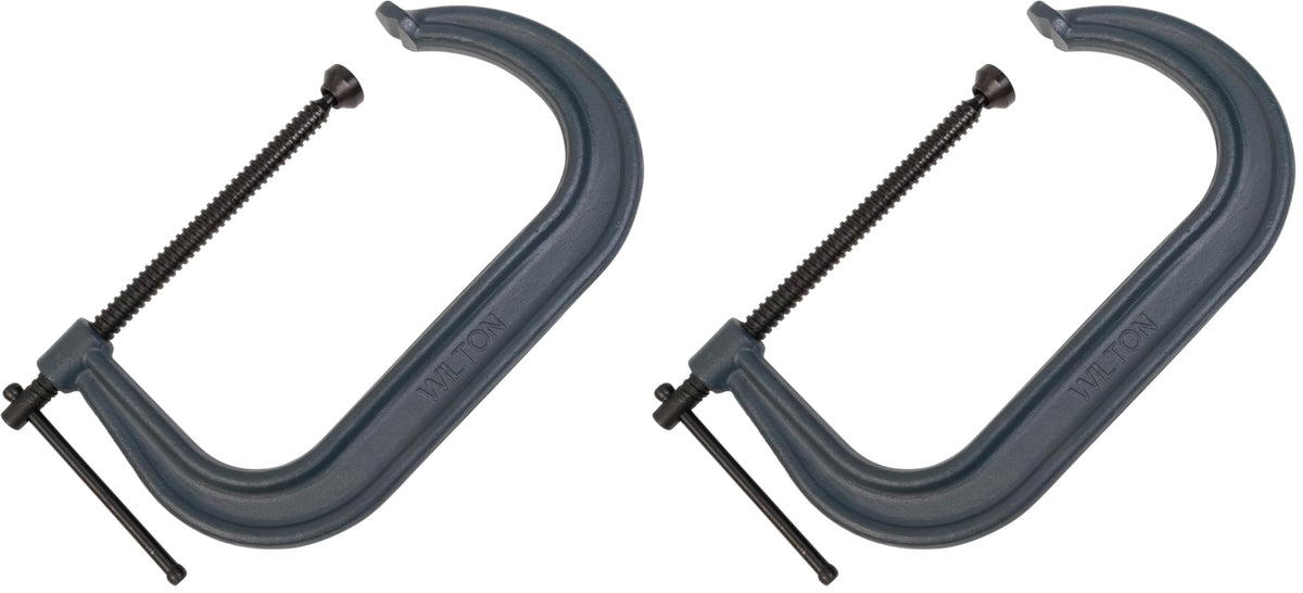 Wilton C-Clamp, 10-1/8" Opening, 5-7/8" Throat, 8000 Lbs. Clamping Force (Model 410) (Pack of 2)