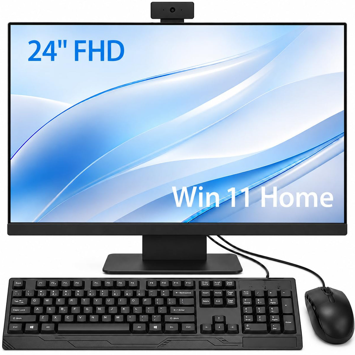 24" FHD All in One Desktop Computer, i5 CPU Up to 3.2 GHz,8GB RAM 256GB SSD