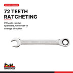 Teng Tools 32 Piece Metric Wrench and File Set FOAM4X4 Tray - TTEX32