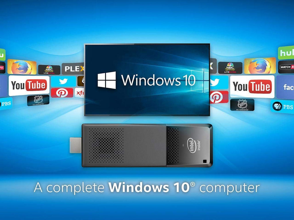 Intel Compute Stick CS125 Computer with Intel Atom x5 processor and Windows 10 (BOXSTK1AW32SC)