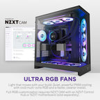 NZXT F420U Ultra - 420mm Single-Frame Multi-Zone RGB Fan - Black