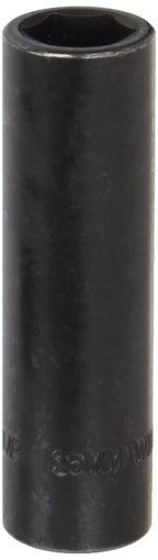 Williams JHWWS-1419RC SUPERTORQUE 19-Piece 1/2-Inch Drive SAE Deep Impact 6 Point Socket Set, Black Industrial Finish, Designed for Maximum Engagement on 6-Point Fasteners
