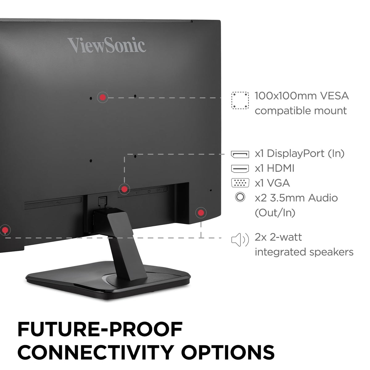 ViewSonic VA2756A-MHD 27 Inch Full HD Computer Monitor, IPS 120Hz Display