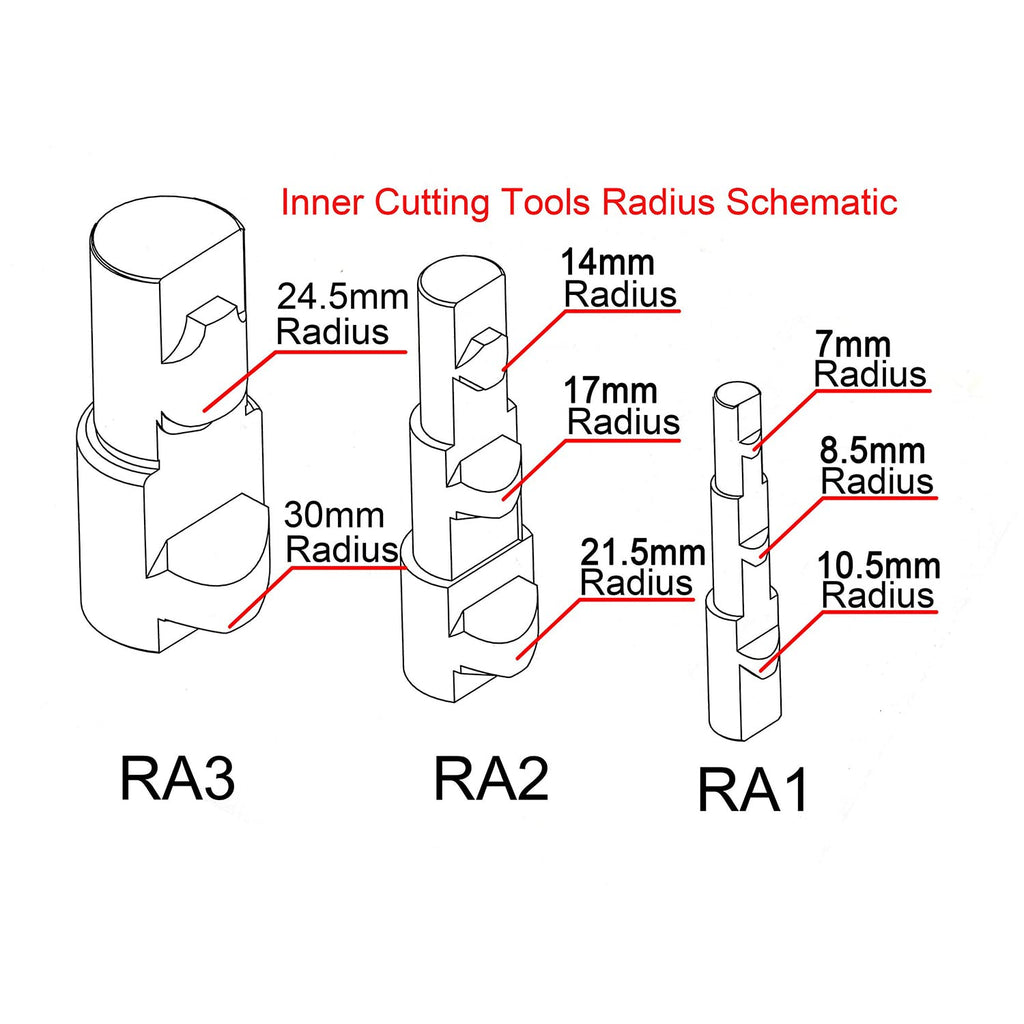 Pipe Notcher, 1/4 to 1/2 in ID, KAKA INDUSTRIAL RA-1