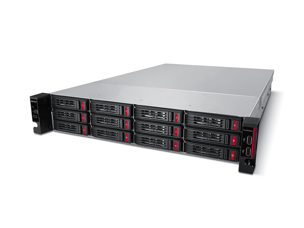 BUFFALO TeraStation 51220RH 12-Bay Business Rackmount NAS 240TB (12x20TB) with Hard Drives Included RAID iSCSI Network Storage File Server