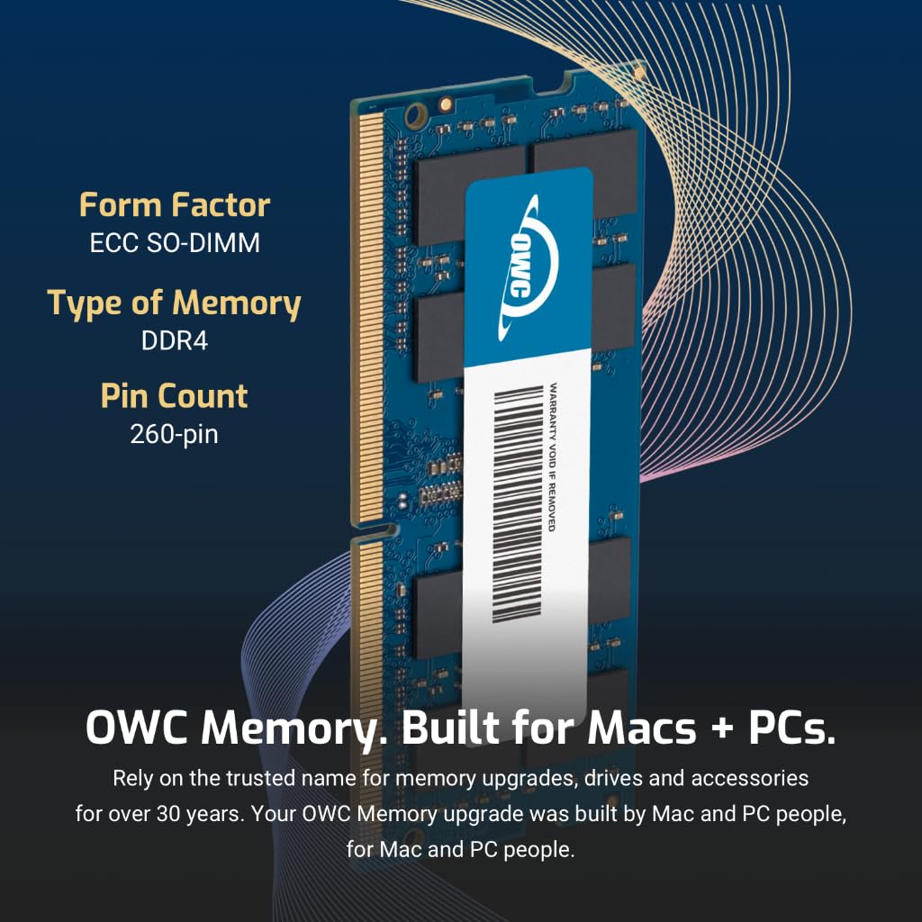 OWC 16GB (2x8GB) DDR4 2666MHz ECC SODIMM 260-pin Memory RAM