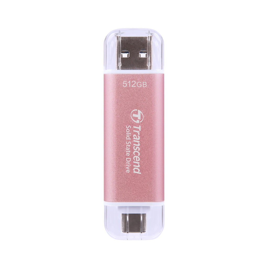 Transcend 1TB ESD300 Portable SSD 1050MB/s Type C, Silver, Thumb Drive