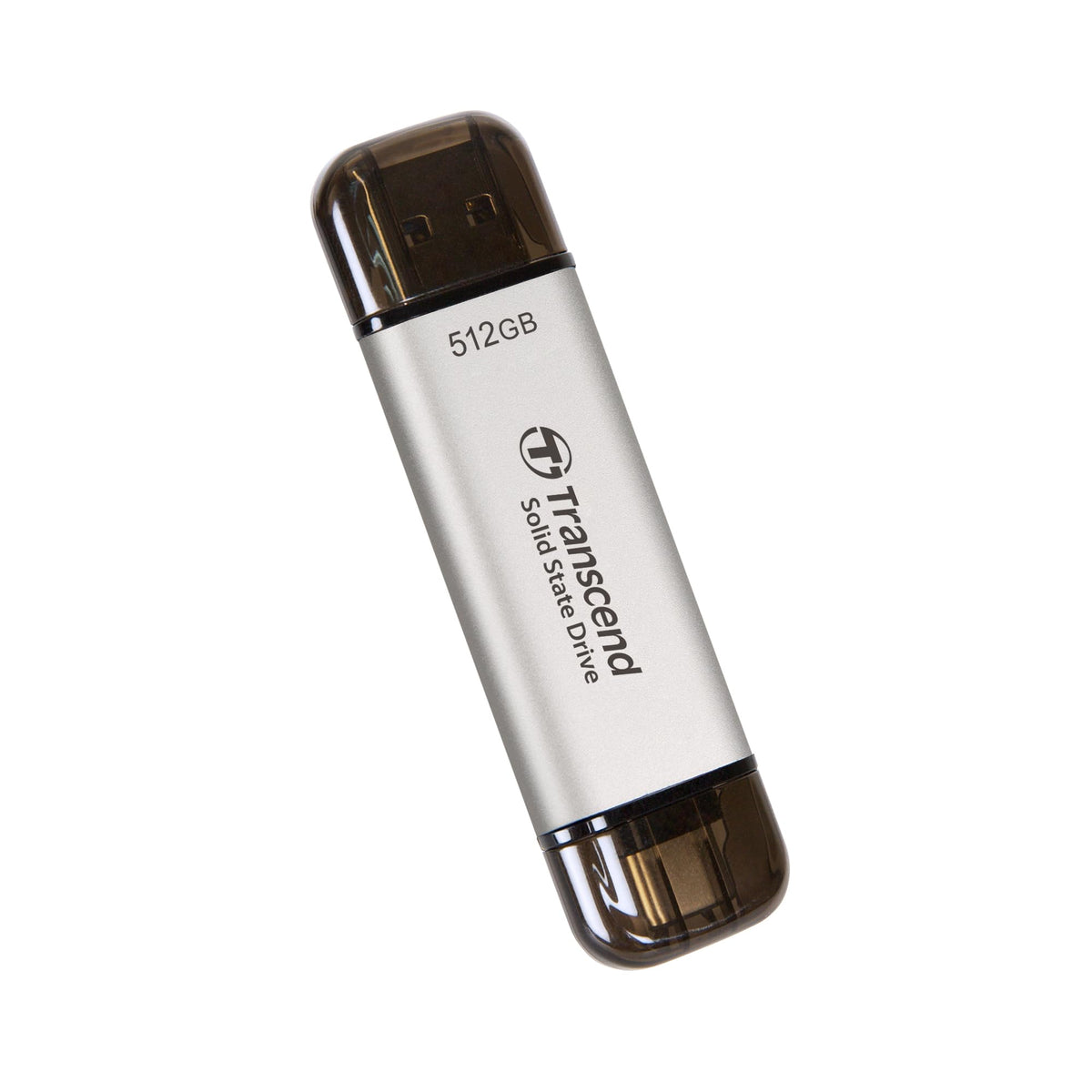 Transcend 1TB ESD300 Portable SSD 1050MB/s Type C, Silver, Thumb Drive