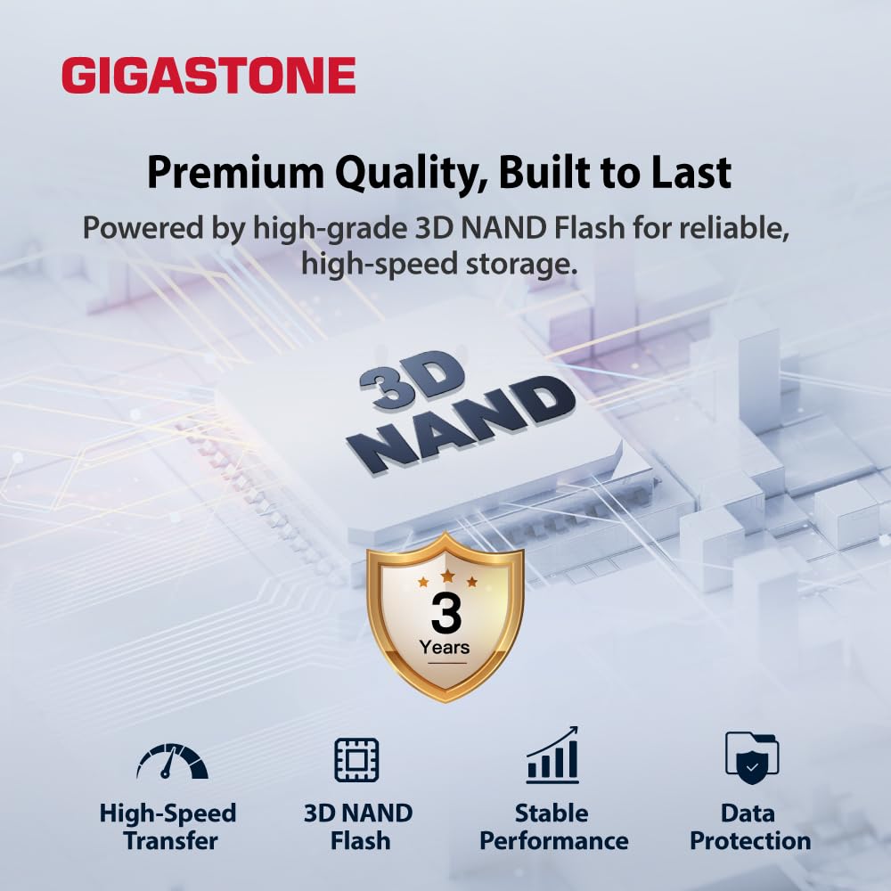 Gigastone USB-C External SSD 1TB Gaming iPhone15 USB3.2 Gen2 1,050MB/s USB-A&C Dual Portable Solid State Drive MacBook iPad Laptop Smartphone SSD Backup Hard Drive for PS5 Console
