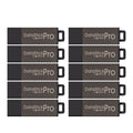 Centon Electronics DataStick Pro USB 2.0 Flash Drive, 2 GB, 50 USB Flash Drives, 50 Bulk Pack, Grey