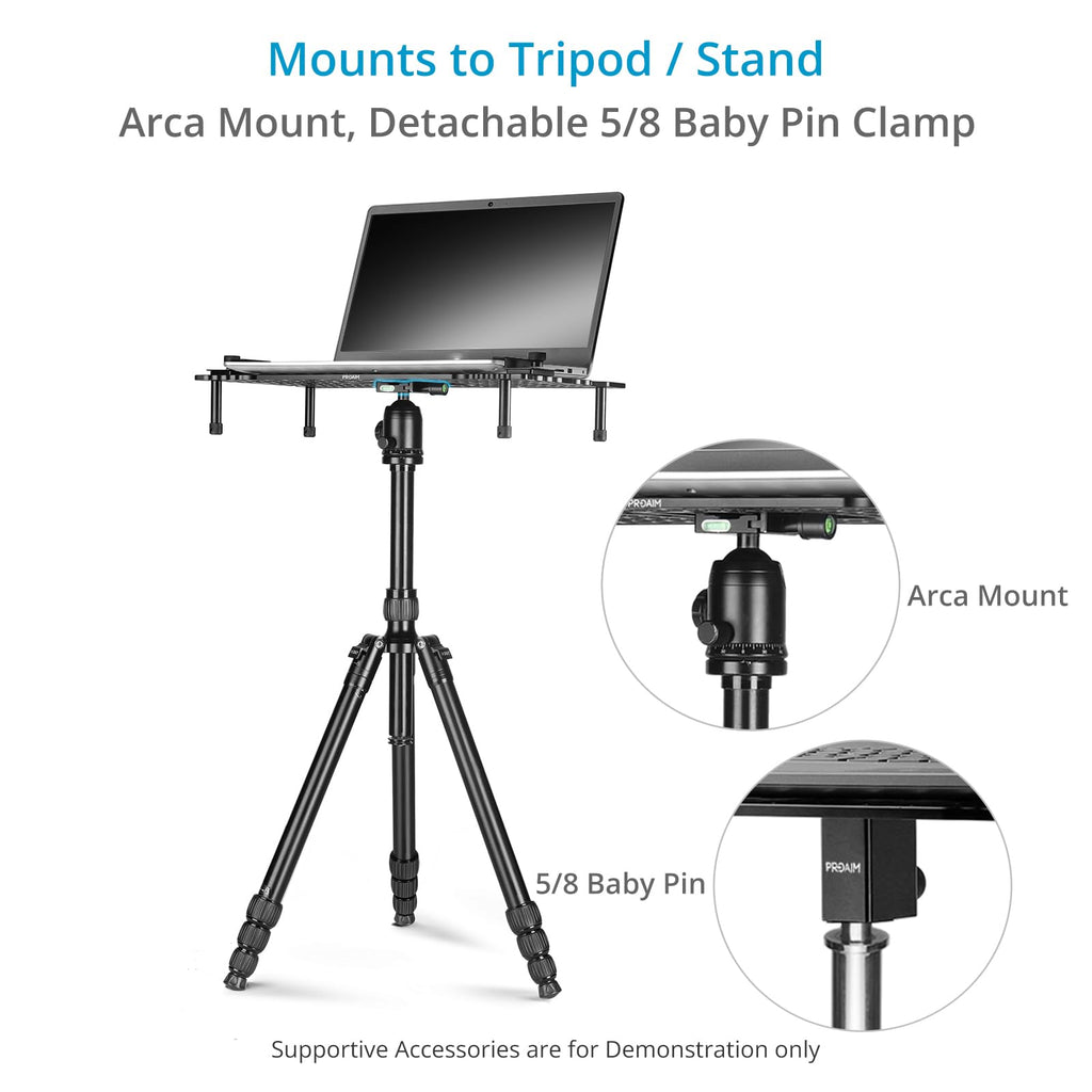 PROAIM Universal Plus Laptop Workstation with 5/8" Receiver Clamp