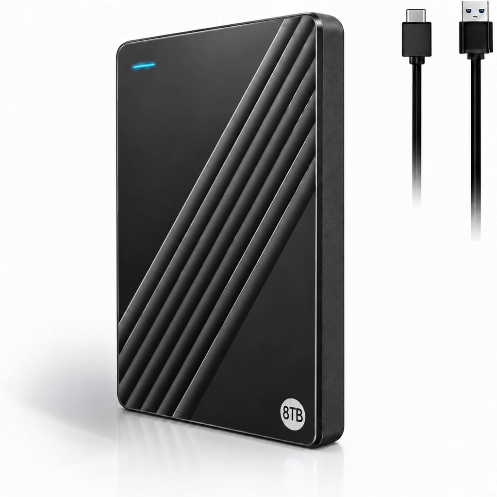 8TB External Hard Drive Portable,USB 3.0 for PC Mac Laptop Desktop HDD