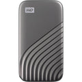 Western Digital 500GB My Passport SSD Portable External Solid State Drive, Gray, Sturdy and Blazing Fast, Password Protection with Hardware Encryption - WDBAGF5000AGY-WESN