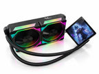 Osprey 360mm AIO CPU Cooler, Curved OLED Screen, ARGB, Intel & AMD, Black