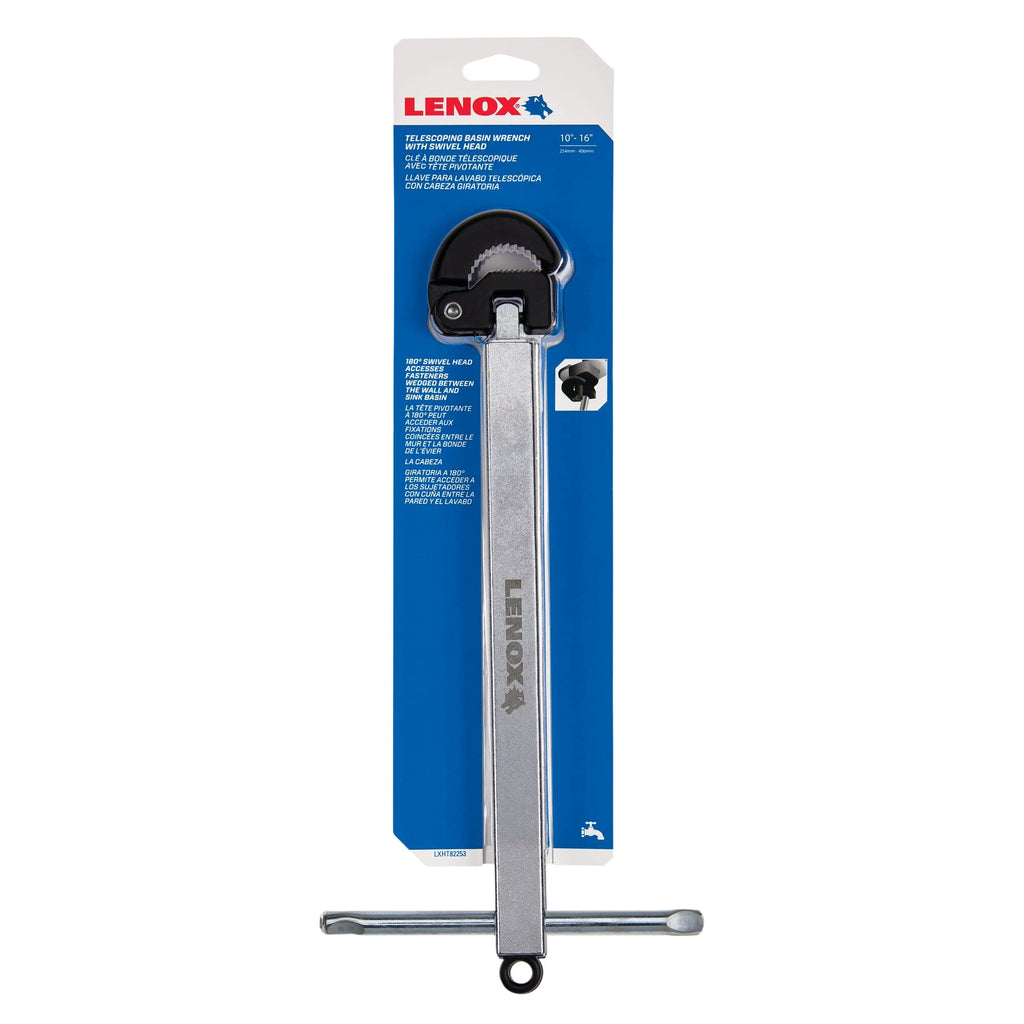 LENOX TOOLS 10in. to 16in. Telescoping Basin Wrench (LXHT82253)