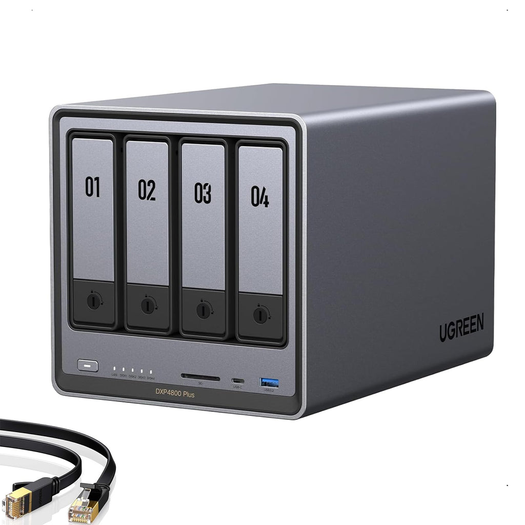 UGREEN DXP4800 Plus 4-Bay NAS for Families, Creators & Small Teams