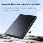 1TB Portable SSD Black, Up to 550MB/s USB-C USB3.2 Gen2 External SSD for iPhone 15/16/PS4/PS5/Android Phone/Tablet/Windows/Mac