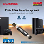 Gigastone USB-C External SSD 1TB Gaming iPhone15 USB3.2 Gen2 1,050MB/s USB-A&C Dual Portable Solid State Drive MacBook iPad Laptop Smartphone SSD Backup Hard Drive for PS5 Console
