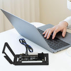 External Graphics Card Dock Bracket Easy Installation Parts Versatile with Adapter, Black
