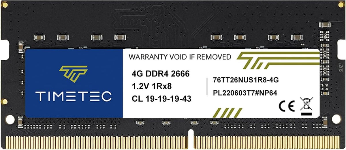 Timetec Elite 32GB KIT (2x16GB) DDR4 2666MHz (PC4-2666V) PC4-21300 SODIMM Laptop RAM – 260-Pin 1.2V CL19 Non-ECC Unbuffered Memory Module for Laptop, Notebook, Mini PC, All-in-One