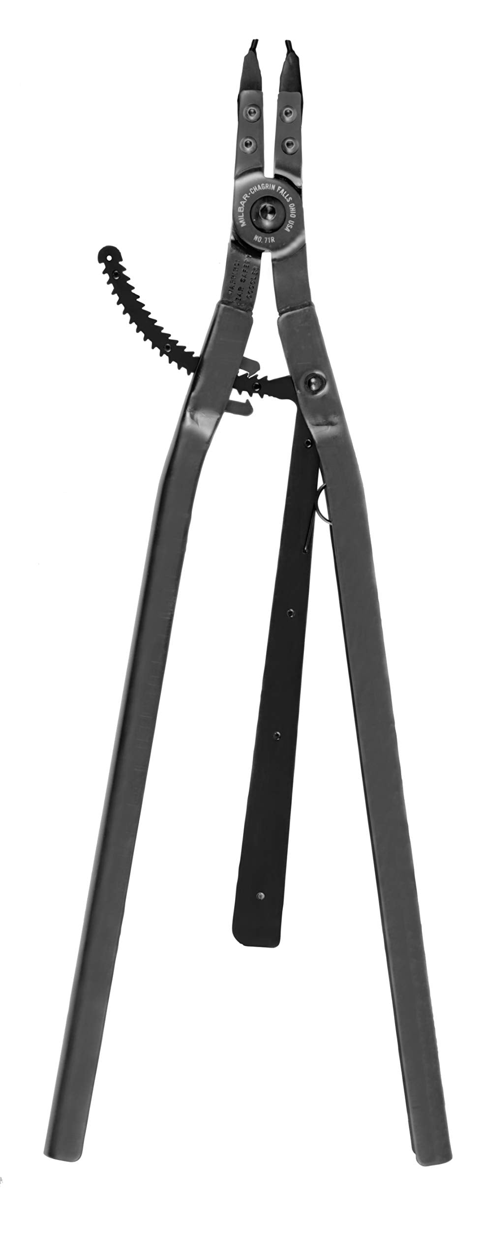 Imperial Tool IR150H Extra Large .15 Tip Diameter Ratcheting Retaining Ring Pliers with 0 Degree Tip Angle, Interior Housing, ".150"""