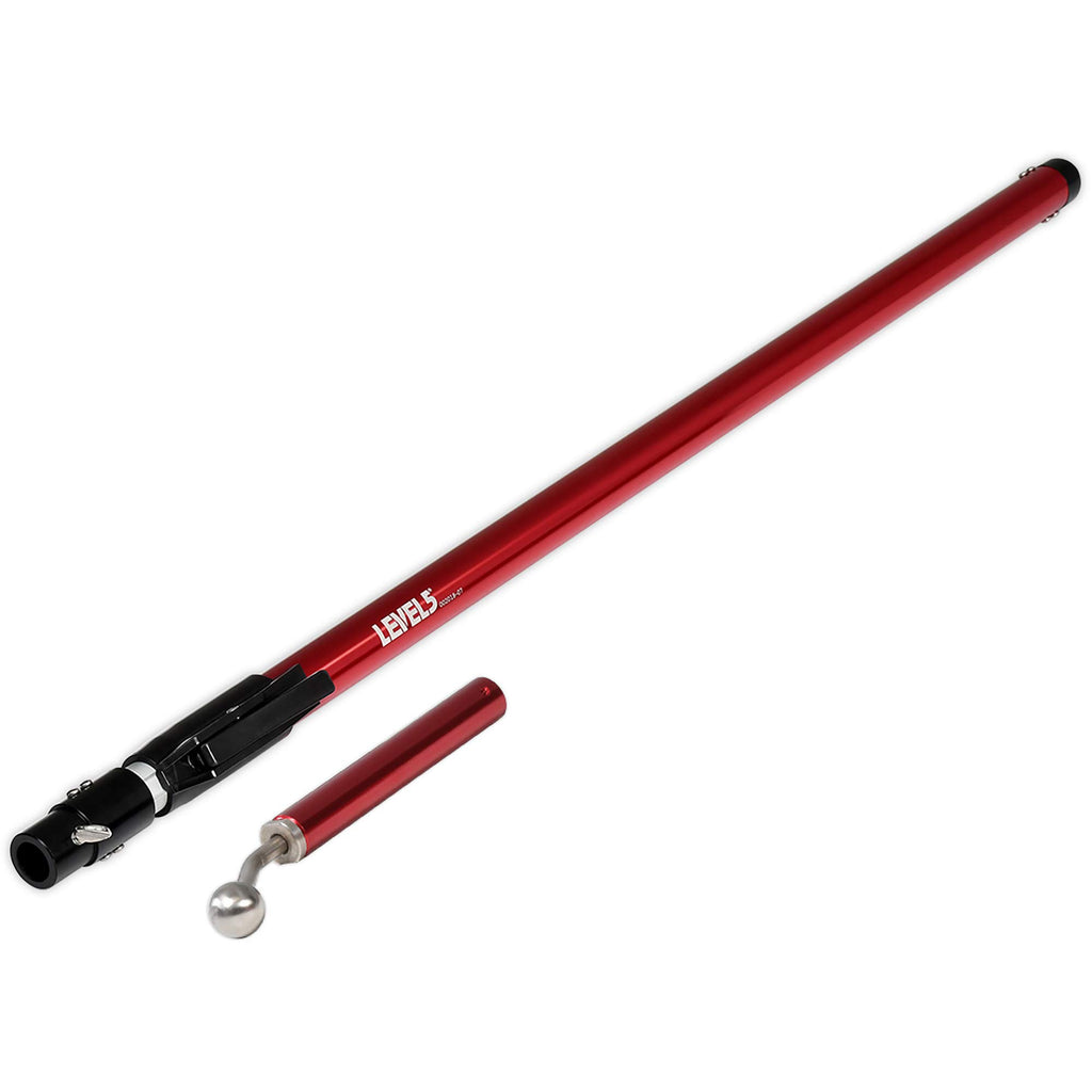 LEVEL5 Corner Finisher/Angle Head Extension Handle, 43" - 72" Pro-Grade | Anodized Aluminum | 4-799