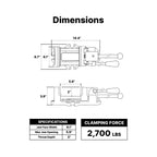 Capri Tools 6 in. Cam-Action Drill Press Vise