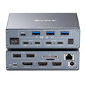 KVM Switch 3 Monitors 3 Computers USB C, KVM Switch for 2 Laptops&1 Desktop