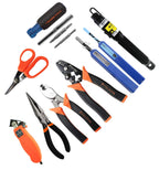 Paladin Tools FTK-P Pro Fiber Optic Tool Kit, Cutters Strippers Slitters Pliers w/Visual Fault Locator VFL, Premium Fiber Optic Tools (Fiber Termination Kit)