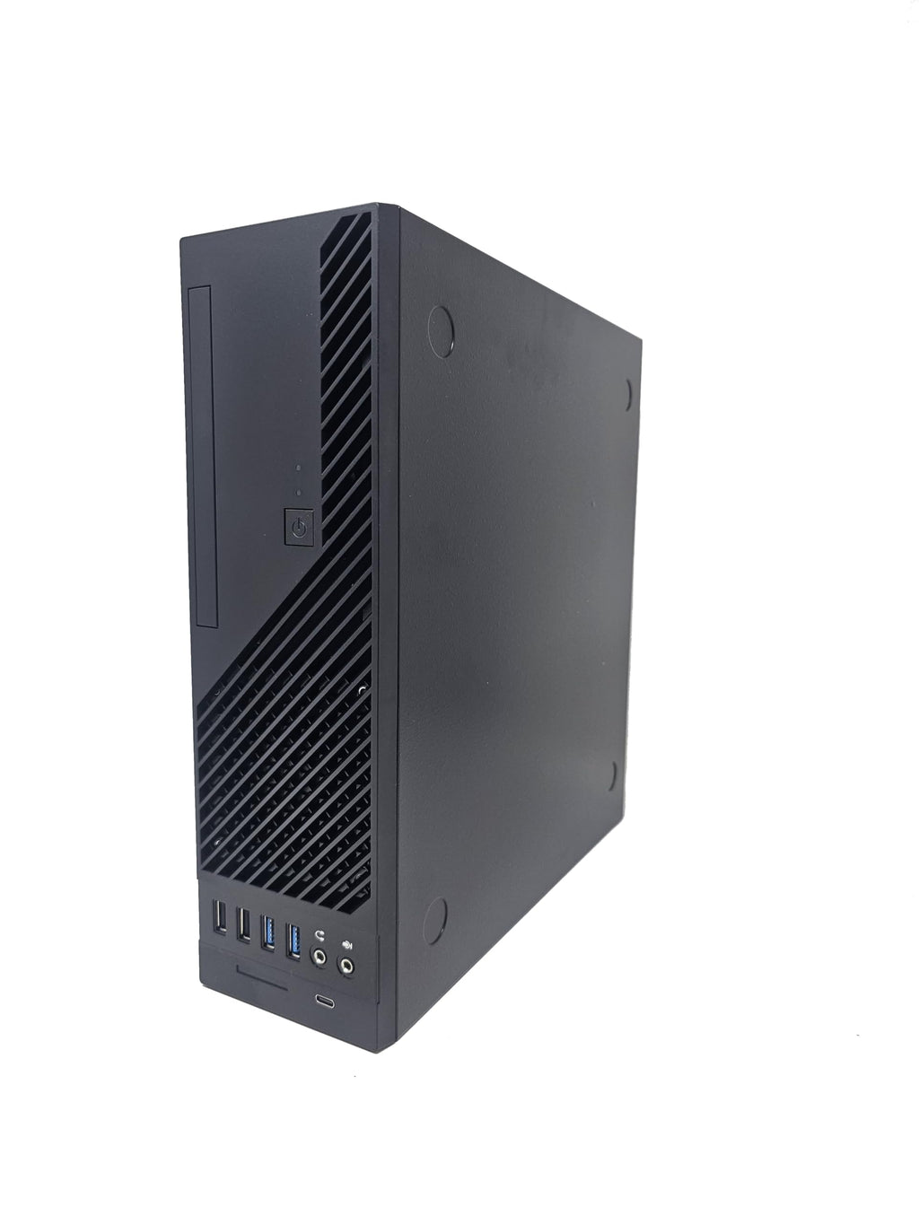 InWin BL631 Slim Micro-ATX Mini-ITX Small Form Factor Desktop PC Case with 450W TFX Power Supply Pre-Installed, 11.5L, USB 3.0 Front Ports, 4 Expansion Slots, Black