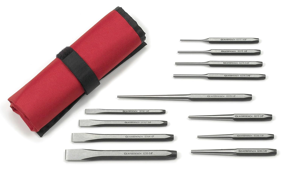 GEARWRENCH 27 Piece Large Chrome Punch & Chisel Set | 82306