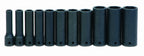 Williams JHWWS-1419RC SUPERTORQUE 19-Piece 1/2-Inch Drive SAE Deep Impact 6 Point Socket Set, Black Industrial Finish, Designed for Maximum Engagement on 6-Point Fasteners