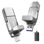 1TB External SSD USB Solid State Drive up to 1000MB/s Dual USB C+A 3. 2 Thumb Drive