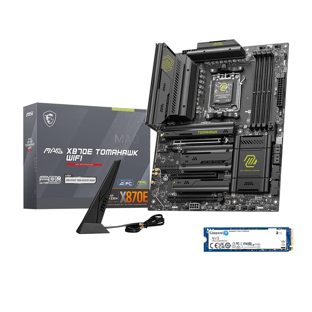 MSI PRO B850M-P WIFI Motherboard,ATX-Supports AMD Ryzen 9000-7000 Processors,AM5-DDR5 Memory Boost (8200+ MT/s OC),PCIe 5.0 x16&4.0x16,M.2 Gen5,Wi-Fi 7,5G LAN+HIGH-SPEED DDR5 RAM 16GB (1x 16GB) Bundle