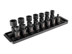 TEKTON 3/8 Inch Drive Universal Joint Impact Socket Set | SID97003