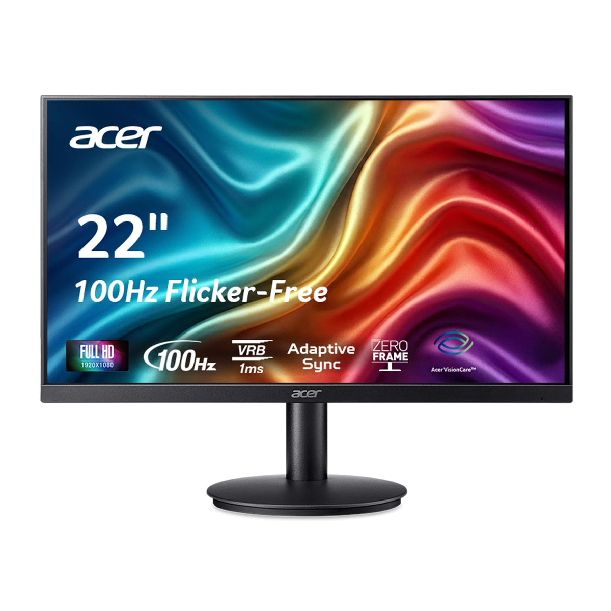 Acer 27in FHD 1920x1080 IPS 144Hz Gaming Office Monitor KB272 P6bi