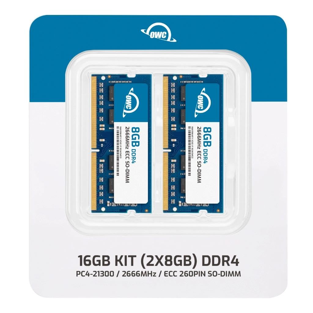 OWC 16GB (2x8GB) DDR4 2666MHz ECC SODIMM 260-pin Memory RAM