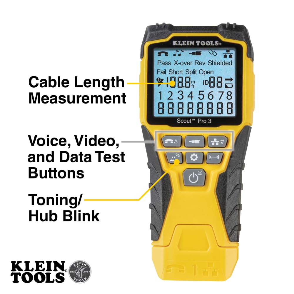 Klein Tools VDV001819 6-Piece Scout Pro 3 VDV Tester Kit