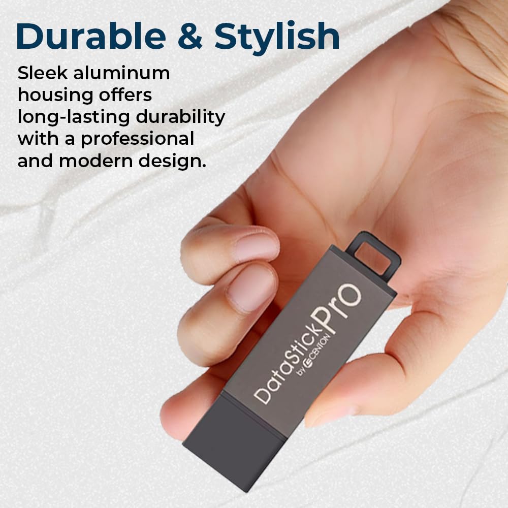 Centon Electronics DataStick Pro USB 2.0 Flash Drive, 2 GB, 50 USB Flash Drives, 50 Bulk Pack, Grey
