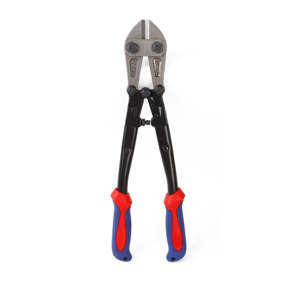 RIDGID 14228 Model S30 Heavy-Duty Bolt Cutter, 31”, Red & WORKPRO W017004A Bolt Cutter, Bi-Material Handle with Soft Rubber Grip, 14", Chrome Molybdenum Steel Blade