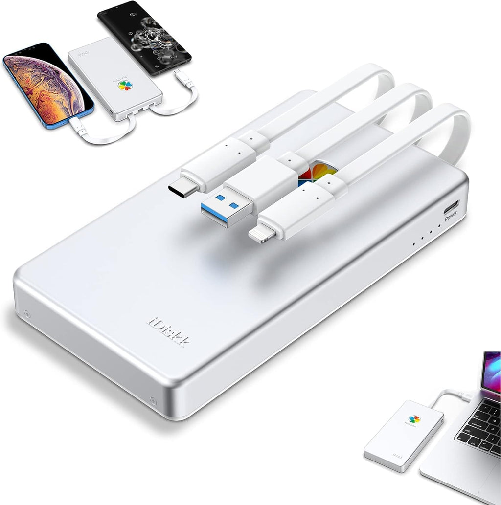 iDiskk App-le Certified 2TB External Hard Drive for iPhone Android Phone