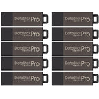 Centon Electronics DataStick Pro USB 2.0 Flash Drive, 2 GB, 50 USB Flash Drives, 50 Bulk Pack, Grey