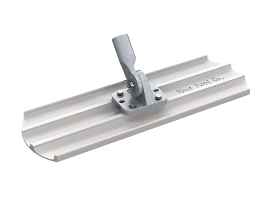 Bon 12-567 42-Inch by 8-Inch Round End Magnesium Bull Float with Threaded Handle Bracket