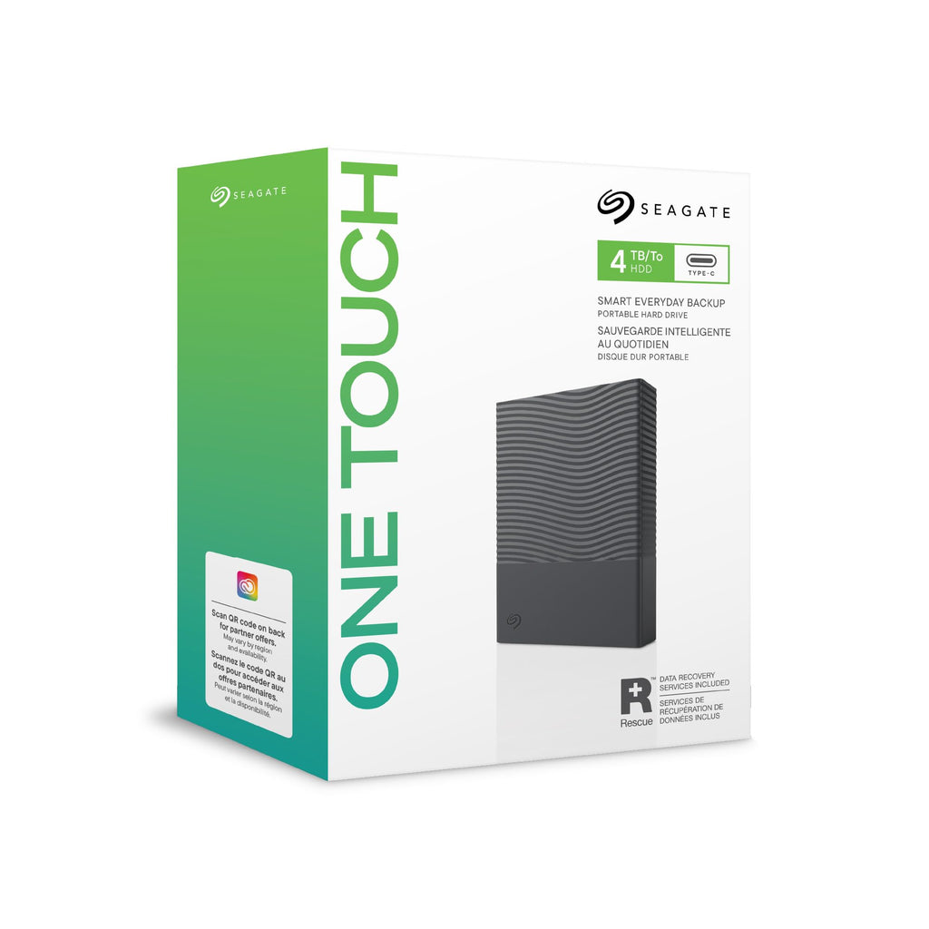 Seagate One Touch 2TB Portable External Hard Drive HDD USB-C