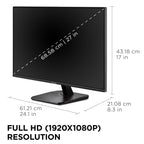 ViewSonic VA2756A-MHD 27 Inch Full HD Computer Monitor, IPS 120Hz Display