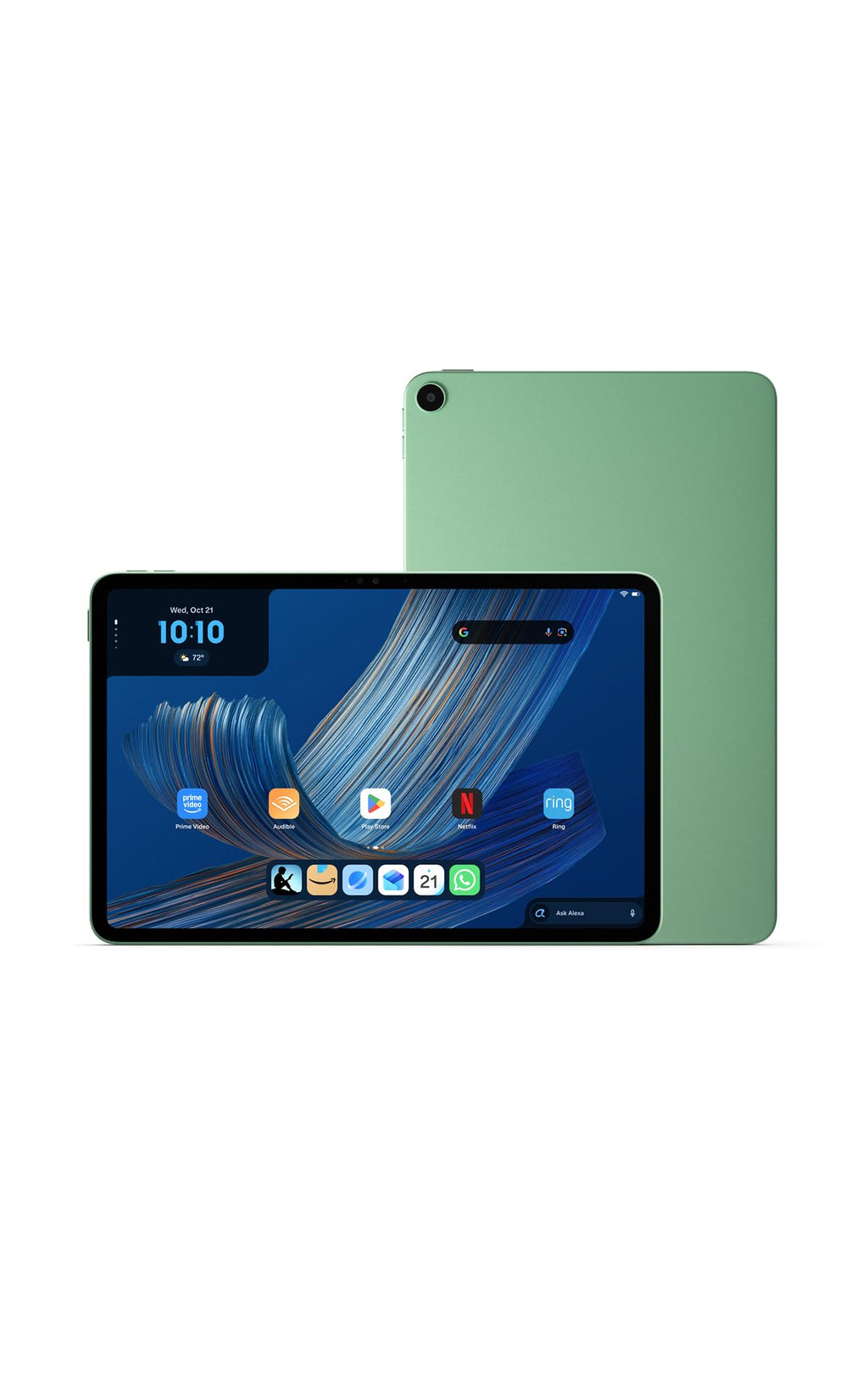 Amazon Alexa Tablet 11 (all-new), 8GB RAM, 64GB, 11″ stunning 2.5K display, All-day battery, With Google Play, Designed for Alexa+, Matcha
