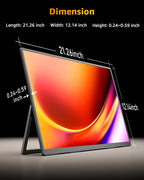 Yodoit 24'' 144Hz Portable Monitor 145%sRGB QLED 450Nits Gaming Monitor